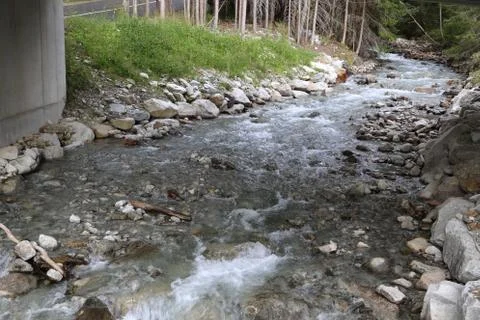 Mountain stream Stock Photos