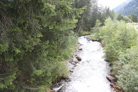 Mountain stream Stock Photos
