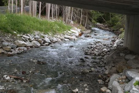 Mountain stream. Stock Photos