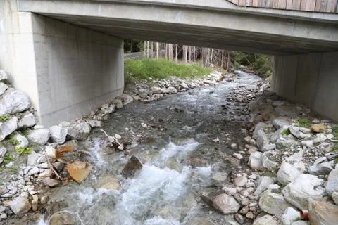 Mountain stream Stock Photos