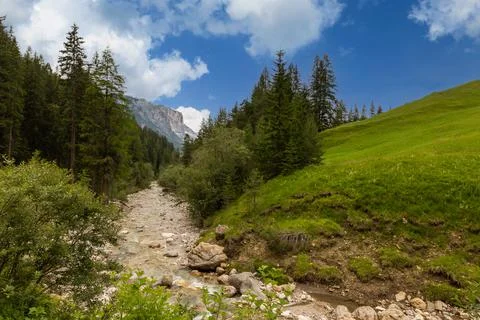 Mountain stream Stock Photos