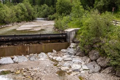 Mountain stream Stock Photos