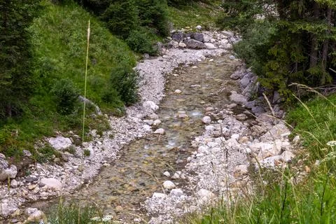 Mountain stream Stock Photos