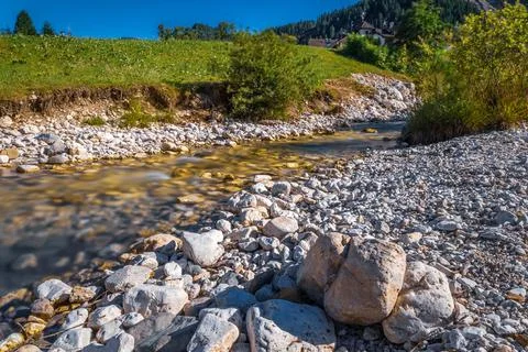 Mountain stream Stock Photos