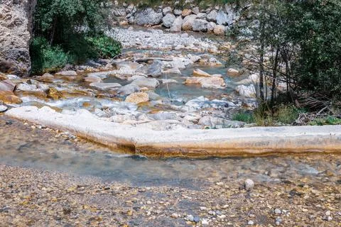 Mountain stream Stock Photos