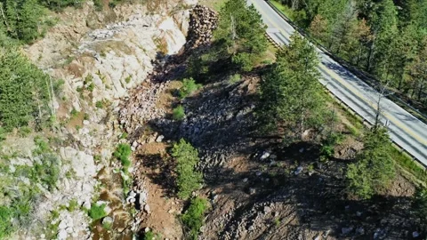A mountain stream in the Rockies of Colorado Stock Footage 307107737