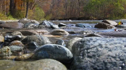 Mountain stream, Russia Stock Footage 43055469