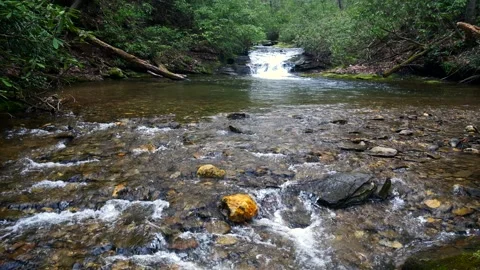 Mountain Stream in slow motion Stock-Footage 270758675