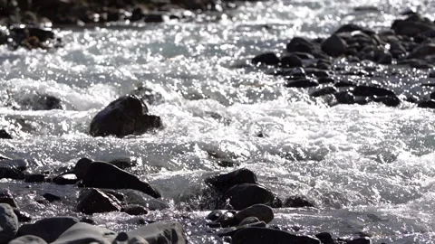 Mountain Stream Sparkling in Sunlight 動画素材 318903369