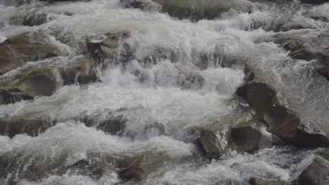 Mountain Stream with stone Stock Footage 97822798