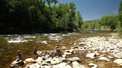 Mountain Stream Summer Time Stock Footage 146203761