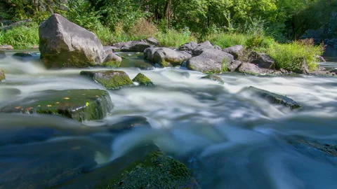 Mountain stream time lapse Stock-Footage 86031338