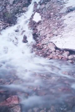 Mountain stream of water Stock Photos