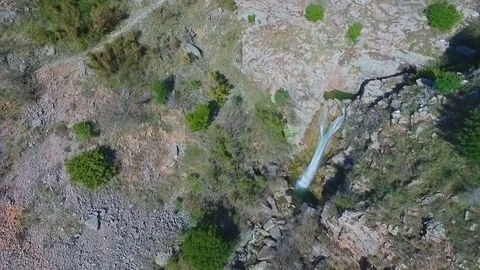 Mountain stream waterfall Stock Footage 75657348