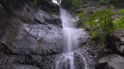 Mountain stream waterfall Video stock 78917829
