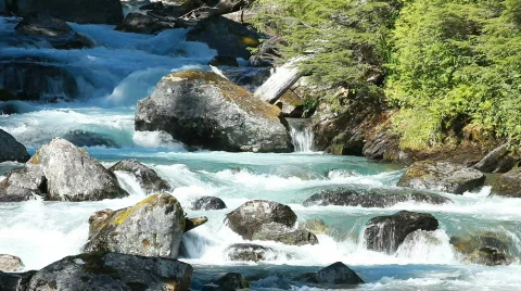 Mountain stream waterfall P HD 0213 Stock Footage 829231