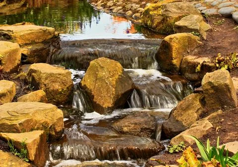 Mountain Stream Waterfall Stock Photos