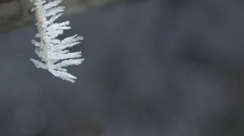 MOUNTAIN STREAM IN WINTER DOLLY SLOW MOTION Stock Footage 68906729