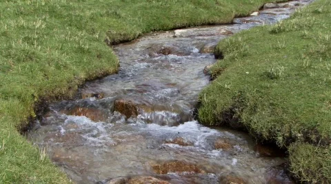 Mountain stream (w/sound) Stock Footage 267975