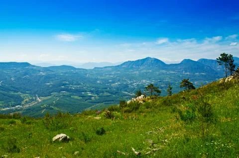 Mountain summer landscape Foto stock