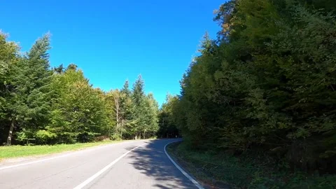 Mountain Summer Road Stock Footage 143645615