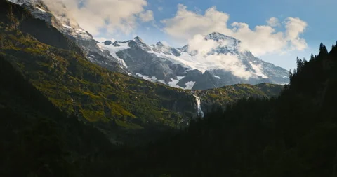 Mountain Summer Sunset Stock Footage 169894529