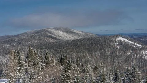 Mountain summit in eastern Canada Stock Photos