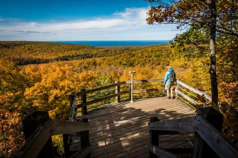 Mountain Summit in Fall Stockfoto's