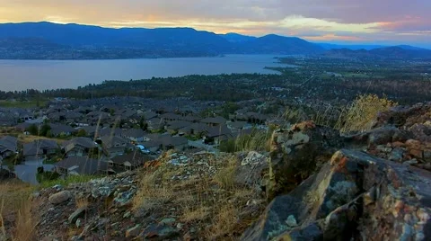 Mountain Summit Kelowna, BC, Canada Stock Footage 60953679