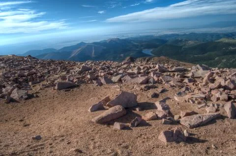 The Mountain Summit Stock Photos