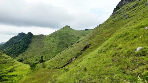 Mountain Summit Scenic 4K Video Stock Footage 319423075