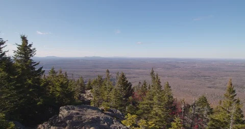 Mountain summit view walking footage  Stock Footage 120607378