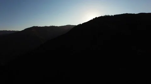 Mountain Sun Flare Stock Footage