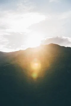 Mountain Sun Foto stock