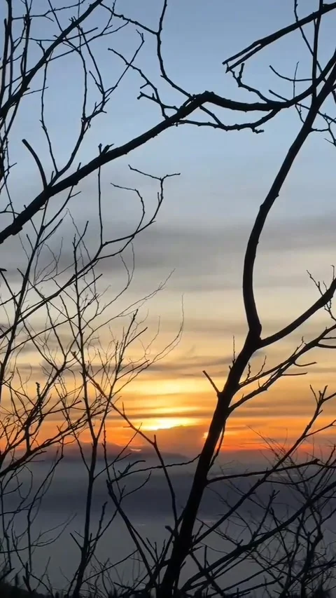 Mountain Sunrise First Light Dawns Video stock 321986333