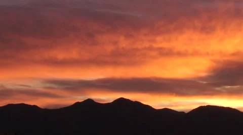 Mountain Sunrise Stock Footage