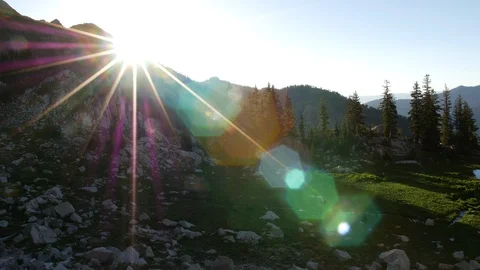 Mountain sunrise Stock Footage 103566582