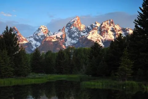 Mountain sunrise Stock Photos