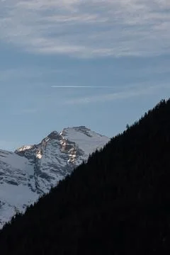 Mountain at sunrise Stock Photos