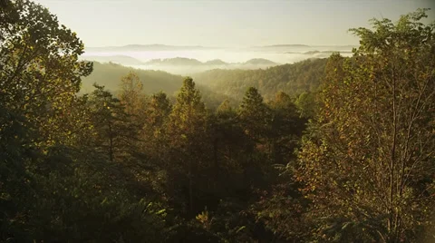 Mountain sunrise, static Stock Footage 32067812