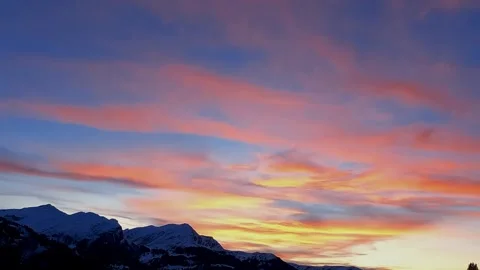 Mountain, Sunrise, Timelaps Video stock 282780882