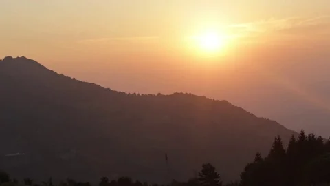 Mountain sunrise timelapse Stock Footage 74751861