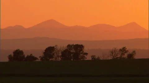 Mountain Sunset 59.94 Stock Footage