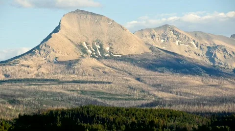 Mountain sunset afterglow Video stock 508563