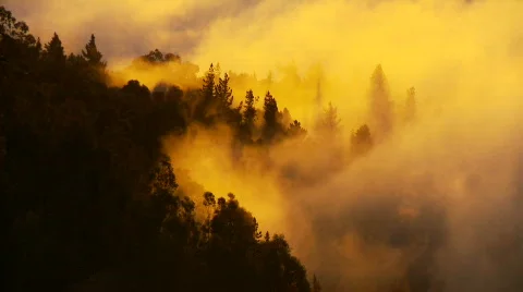 Mountain Sunset Clouds - Time lapse Stock Footage 644264