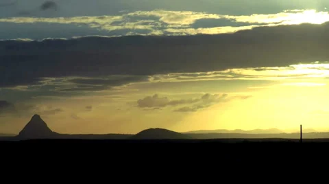 Mountain sunset Stock Footage 39588326