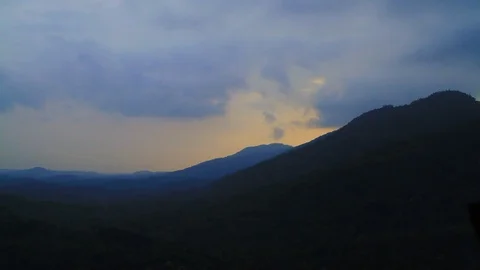 The Mountain Sunset. Stock Footage 92420722