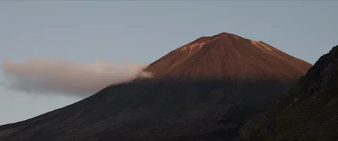 Mountain in sunset Video stock 128465157