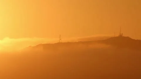 Mountain sunset Stock Footage 166805458