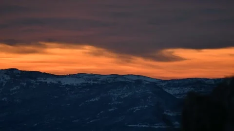 Mountain sunset Stock Footage 239342055